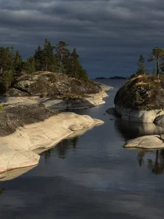 ладога, камни, вода
