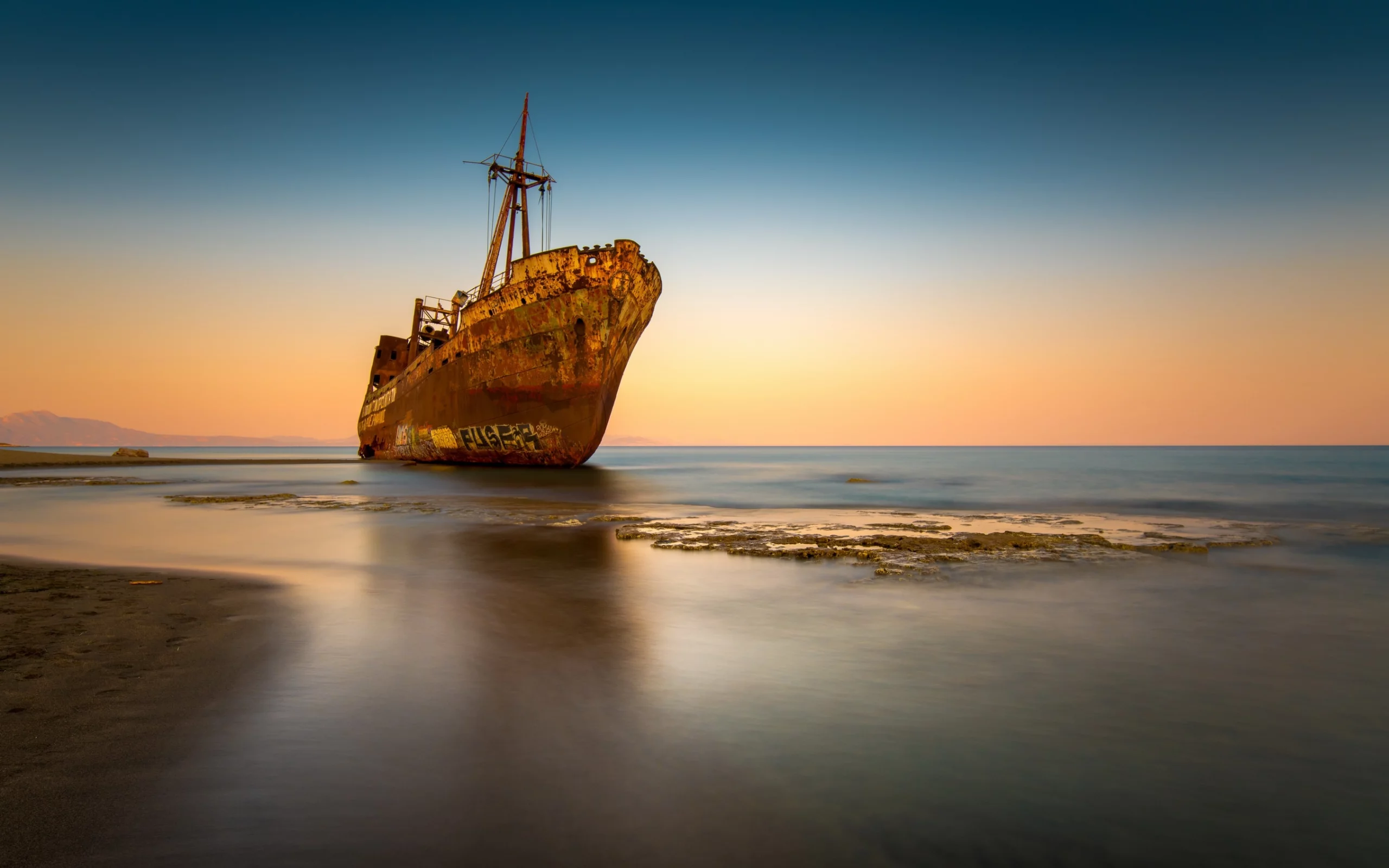 море, закат
