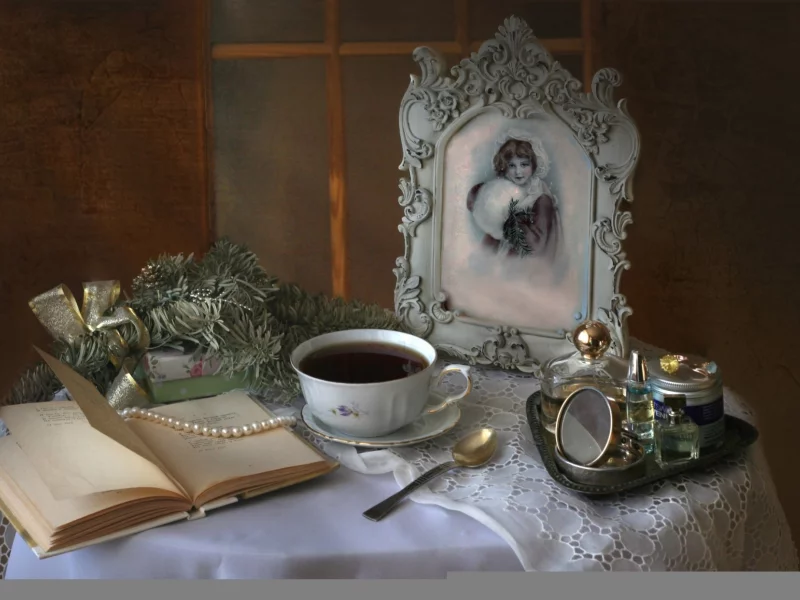 духи, винтаж, ретро, книги