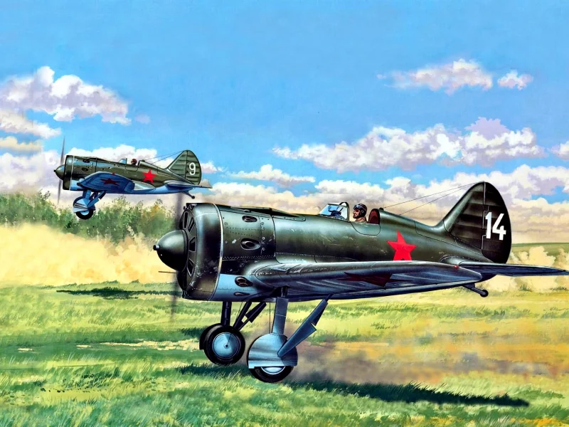 авиация, истребитель, поршневой, и16