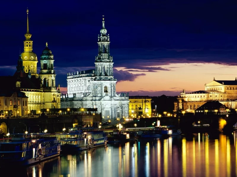 город, дрезден, германия