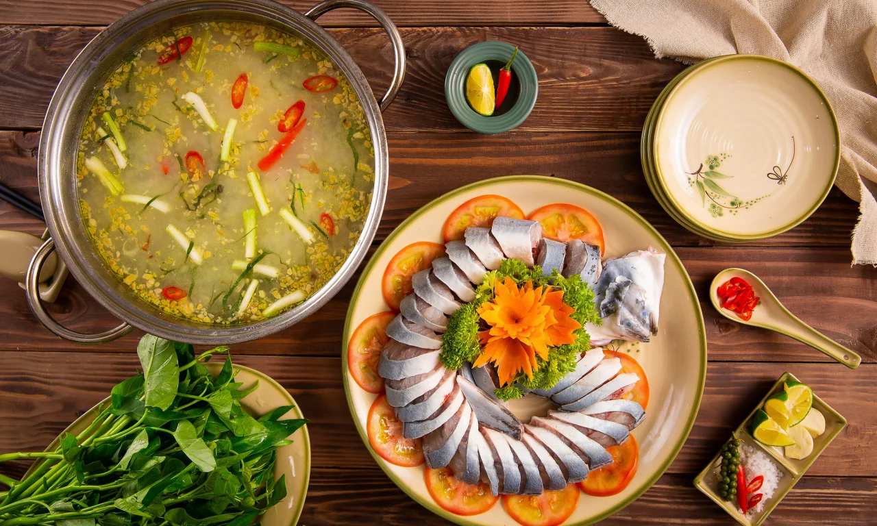 сервировка, блюда, азиатская кухня