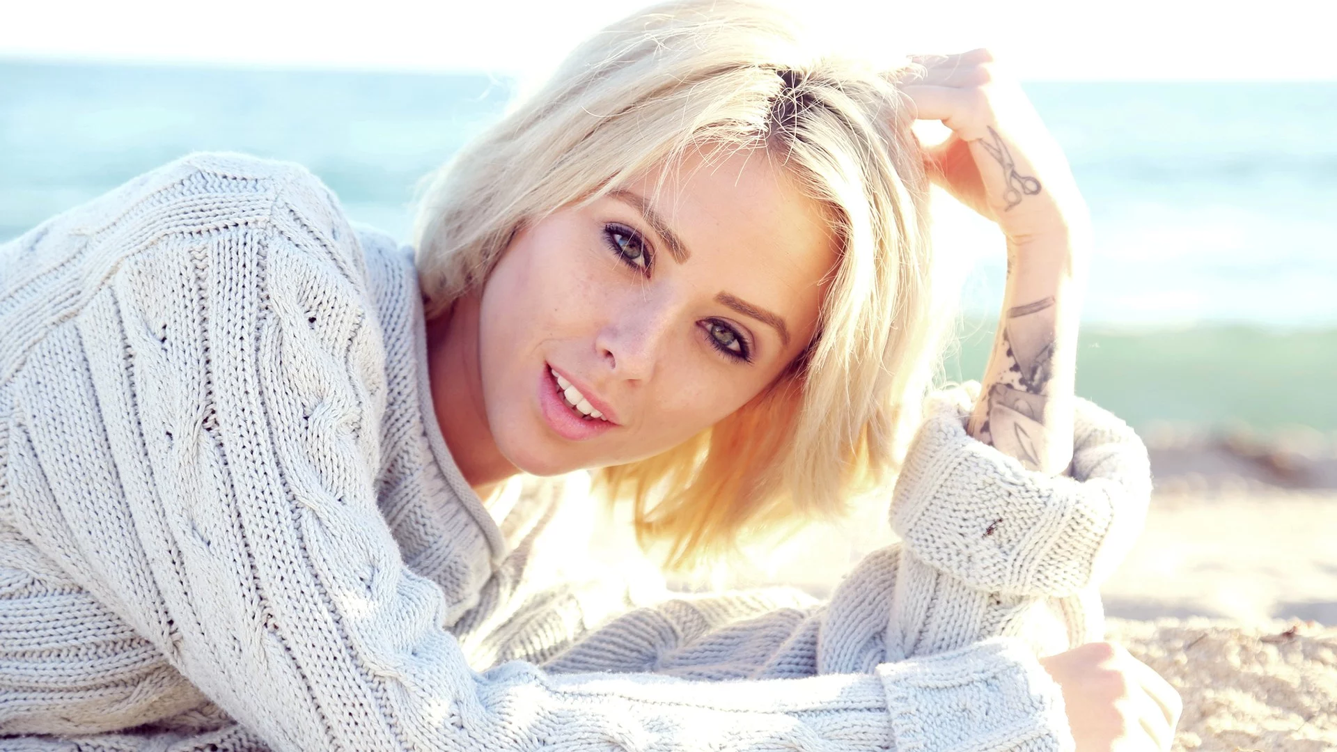 блондинка, alysha nett