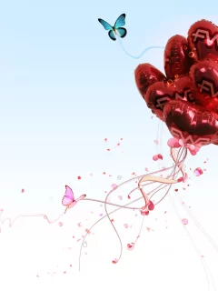 шары, небо, полёт