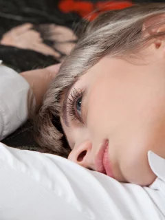 девушка, взгляд красивая