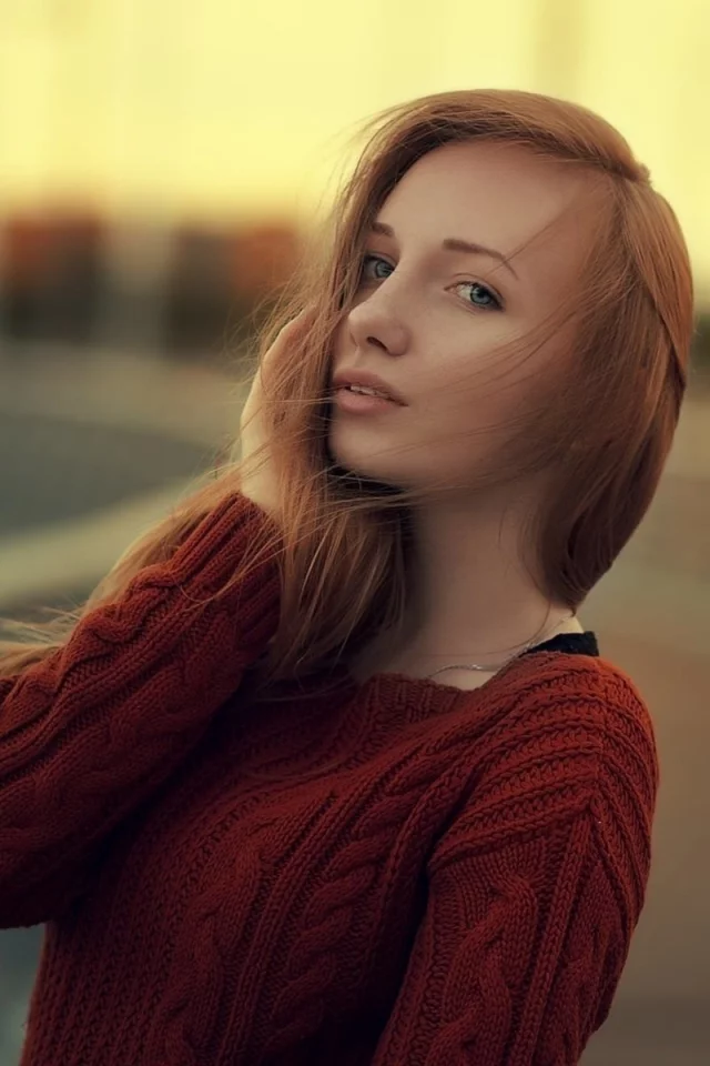 девушка, взгляд, красивая