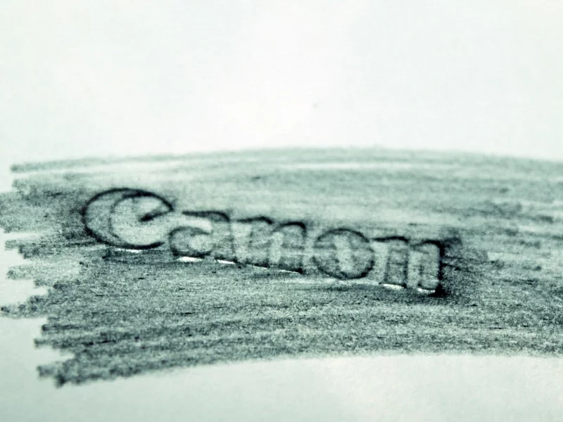 бумага, логотип canon