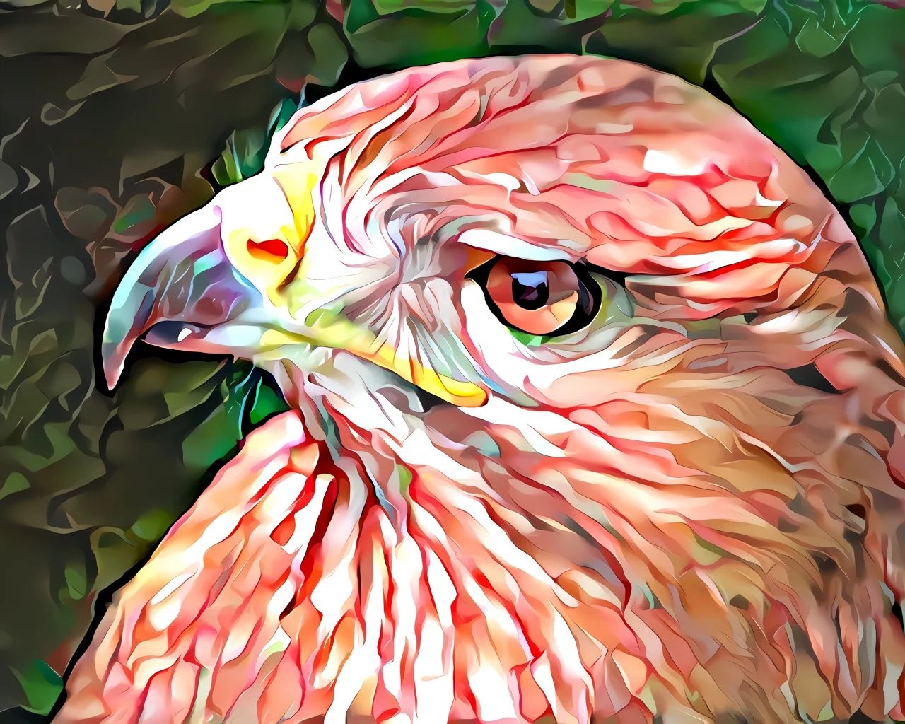 птица, фон