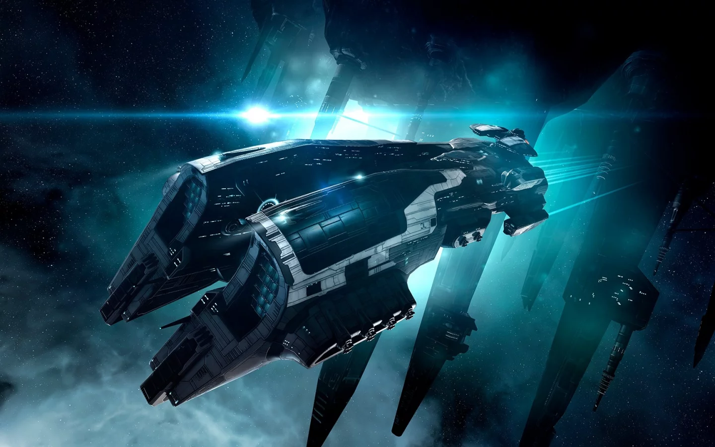 eve online, космический корабль, космос