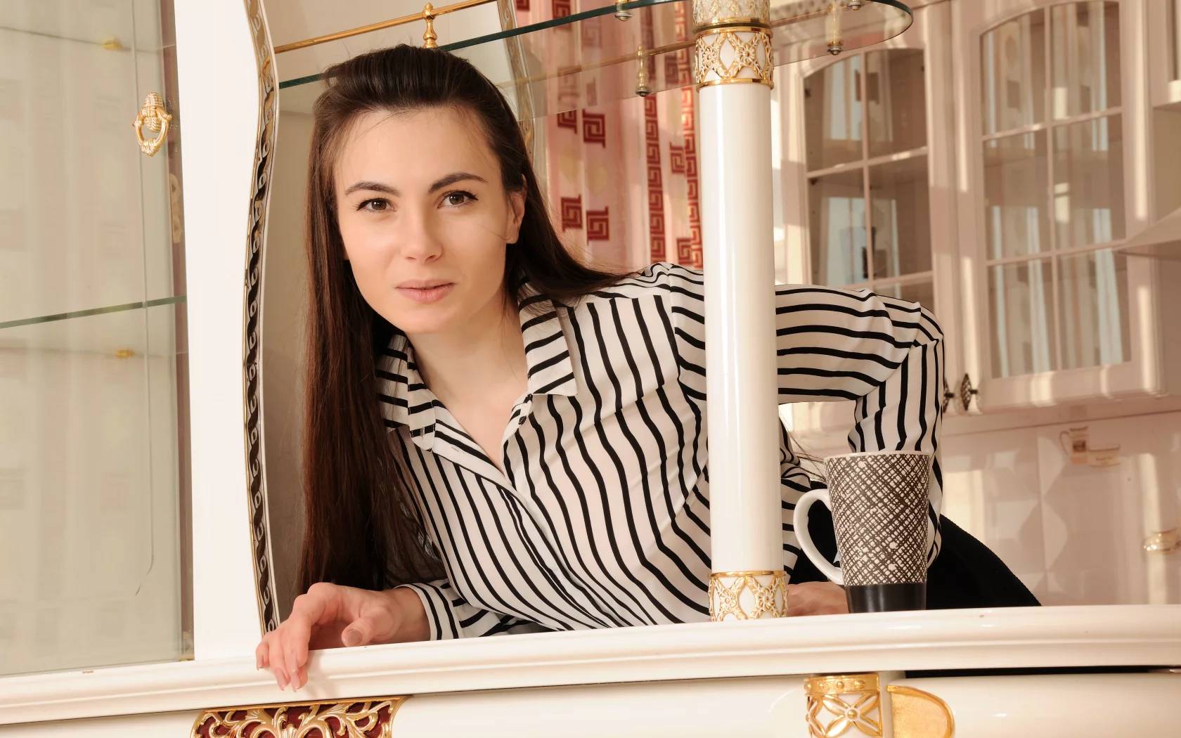 девушка, взгляд красивая