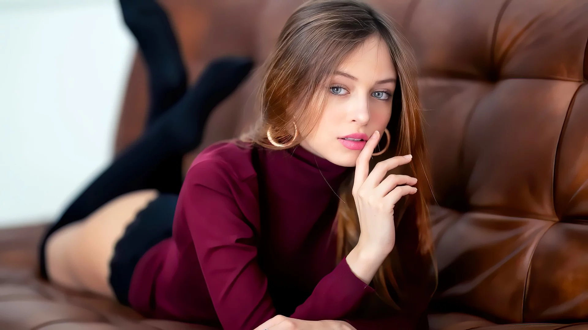 девушка, взгляд