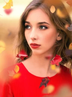 девушка, красивая, взгляд, макияж