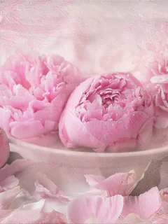 пионы, фон, цветы