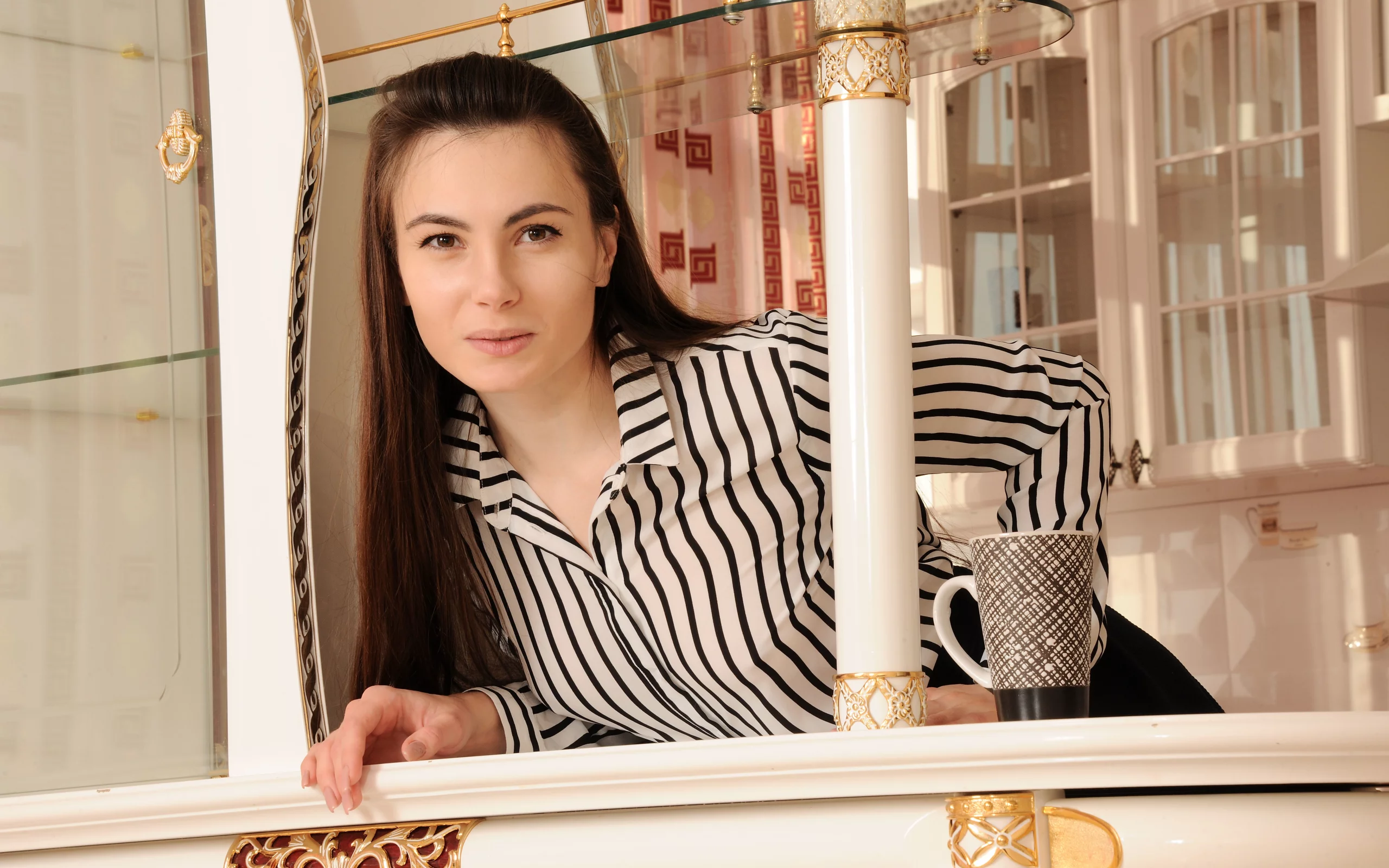 девушка, взгляд красивая