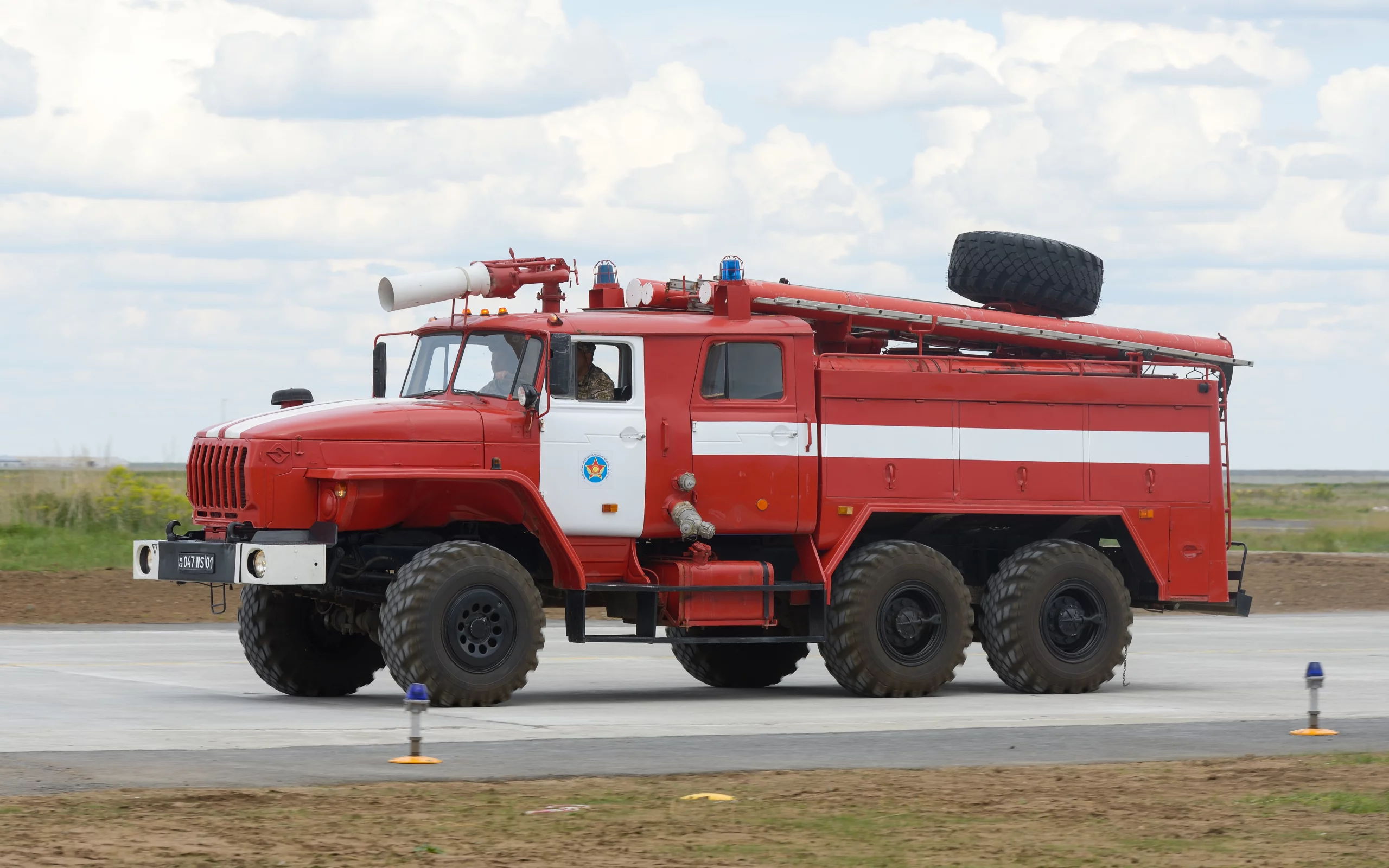 урал 4320, грузовик, пожарка