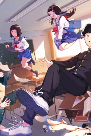 моб психо 100, mob psycho 100