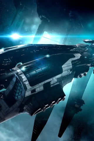 eve online, космический корабль, космос