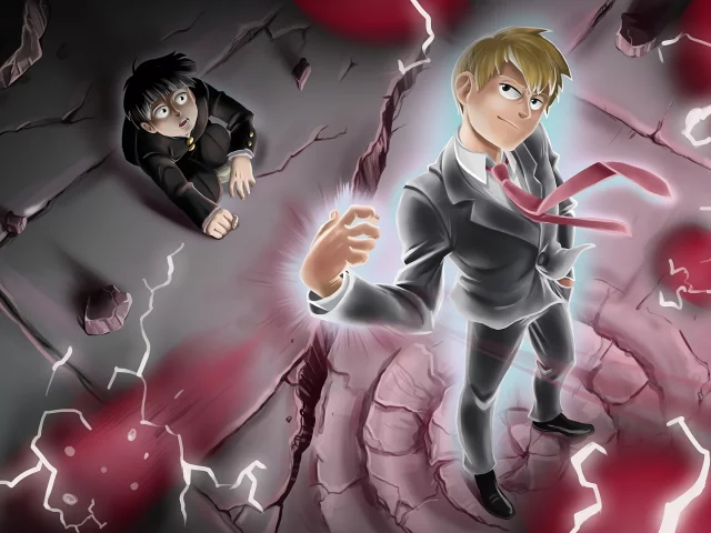 моб психо 100, mob psycho 100, кагеяма шигео, рейген аратака