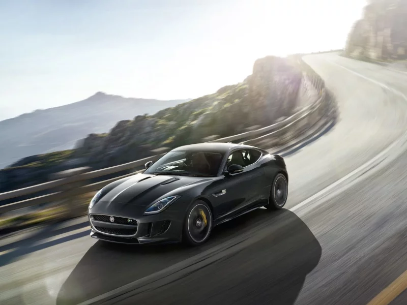 auto, jaguar, coupe