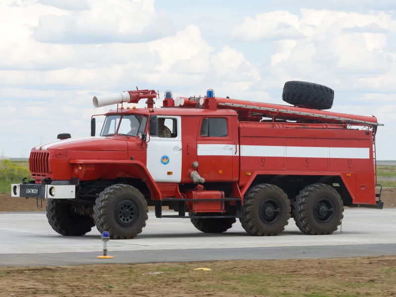 урал 4320, грузовик, пожарка