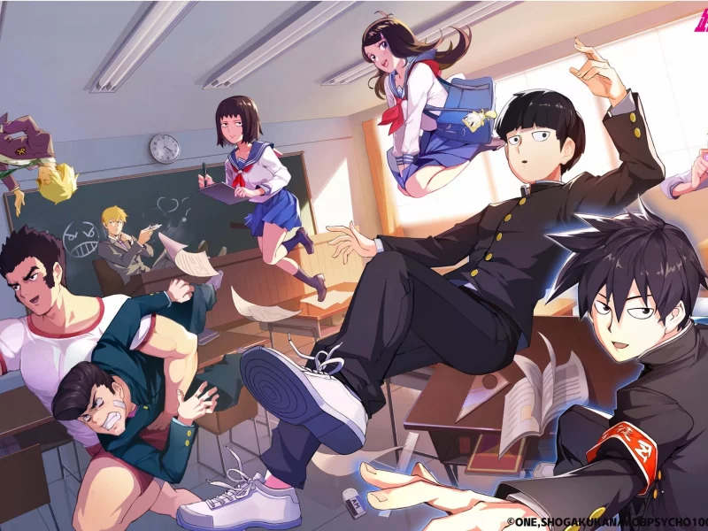 моб психо 100, mob psycho 100
