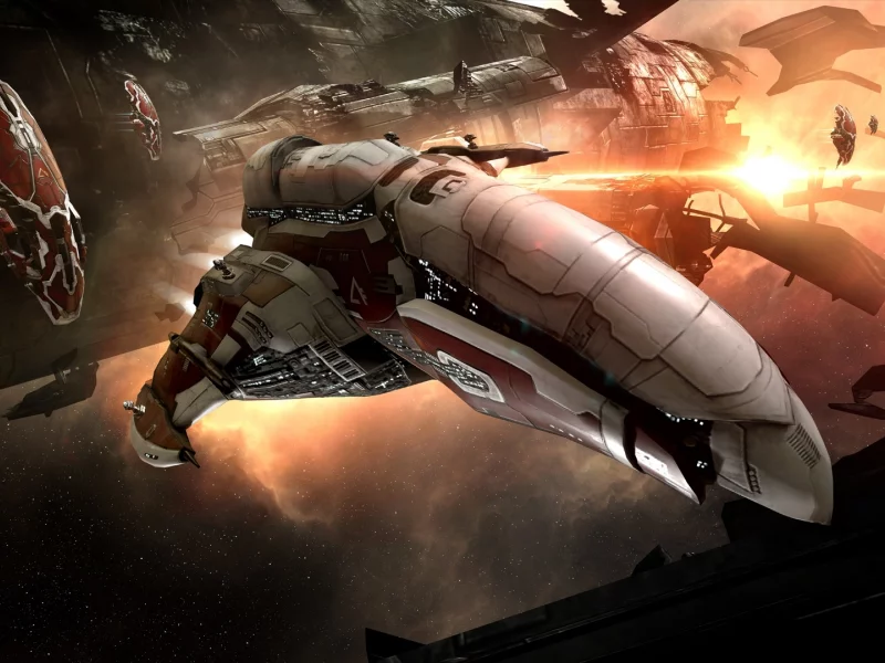 eve online, космический корабль, космос