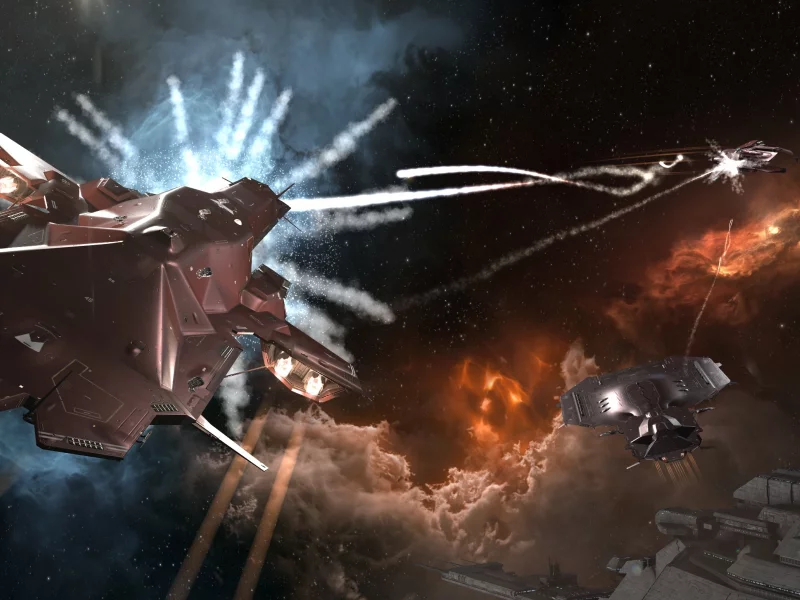 eve online, космический корабль, космос
