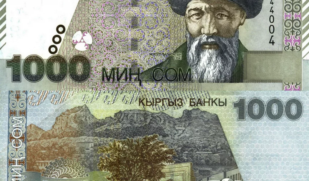 деньги, киргизия, 1000, сомов