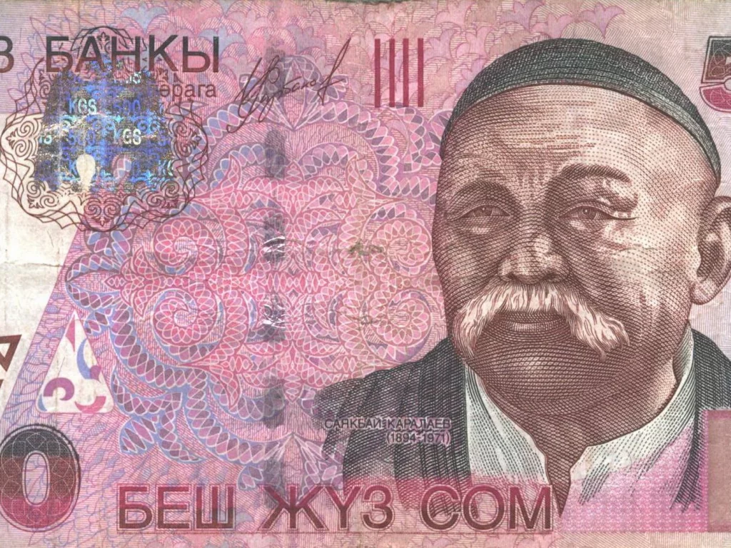 деньги, киргизия, 500, сомов