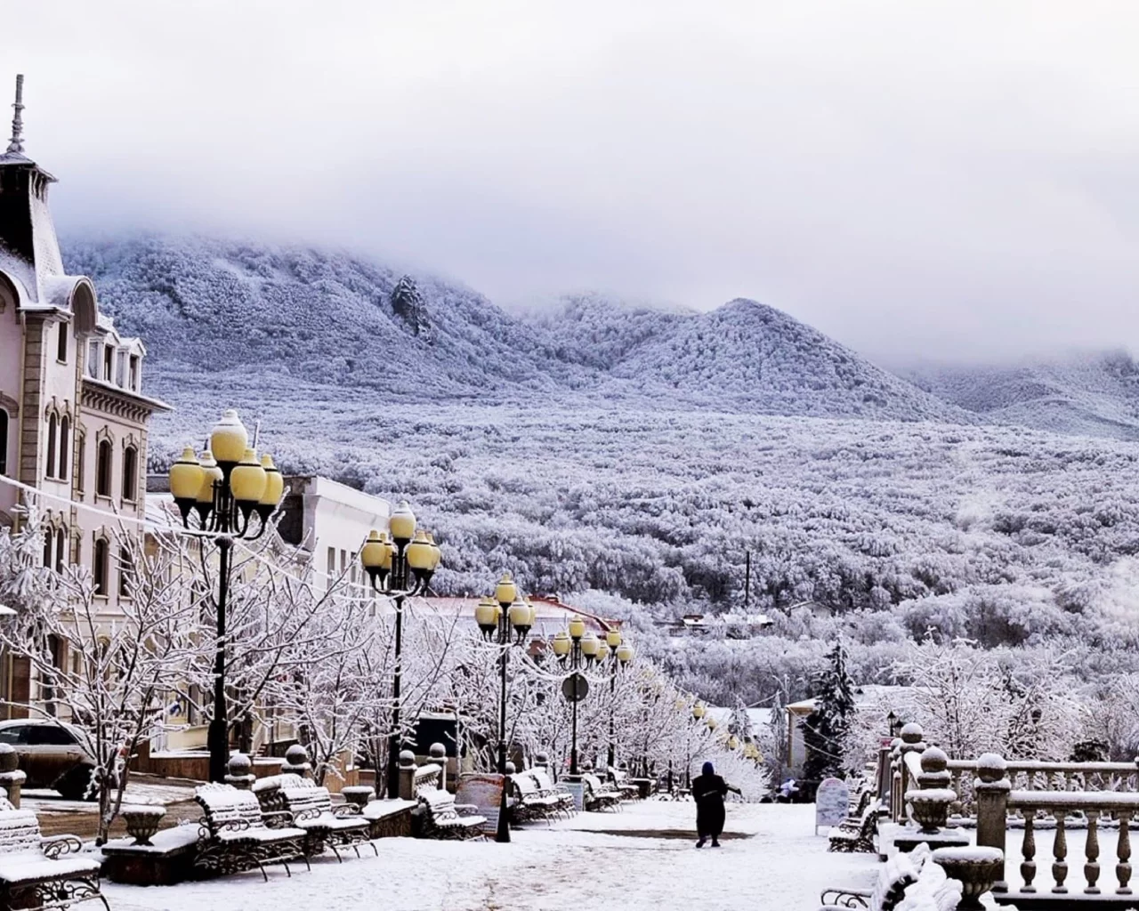 город, день, зима
