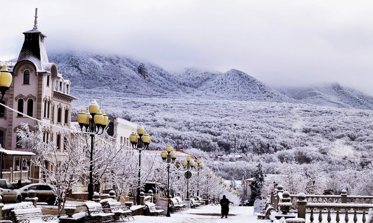город, день, зима