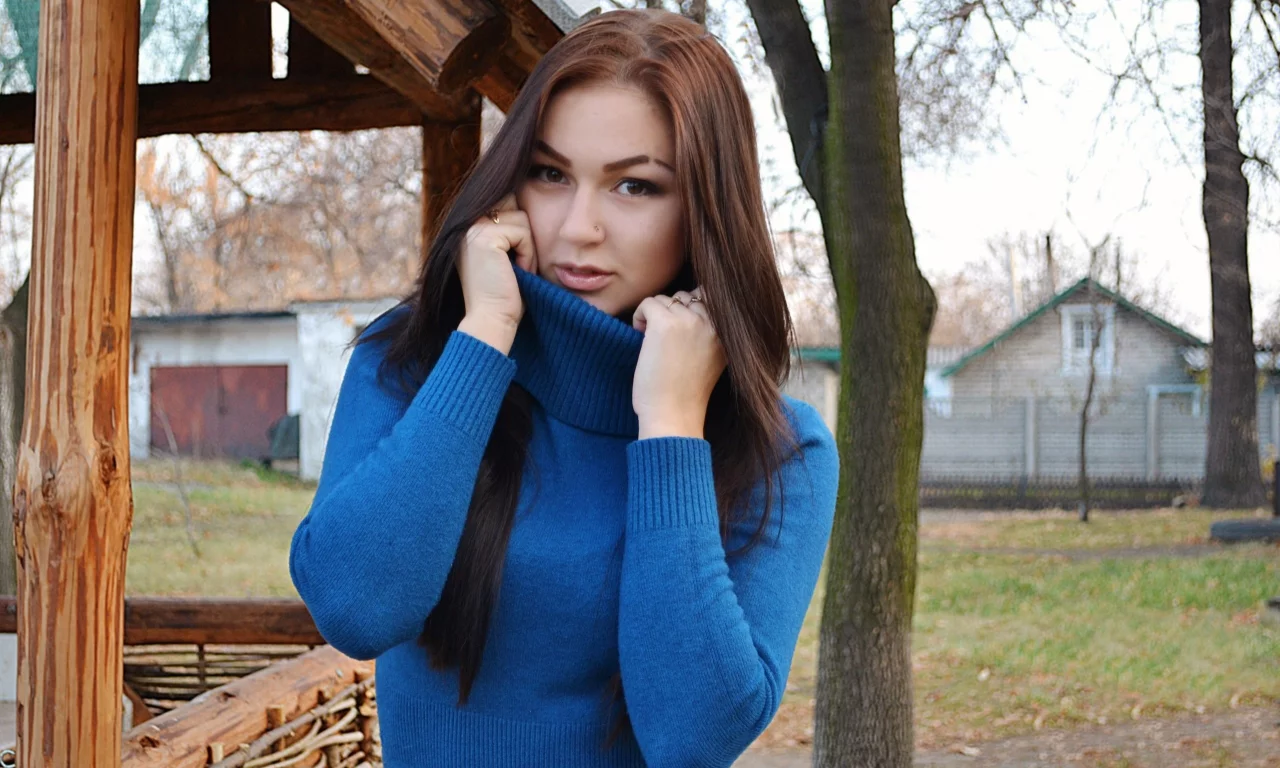 девушка, красивая, взгляд