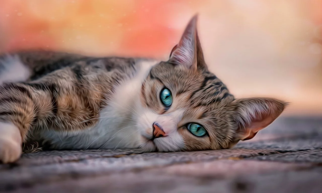 кошка, животные, взгляд