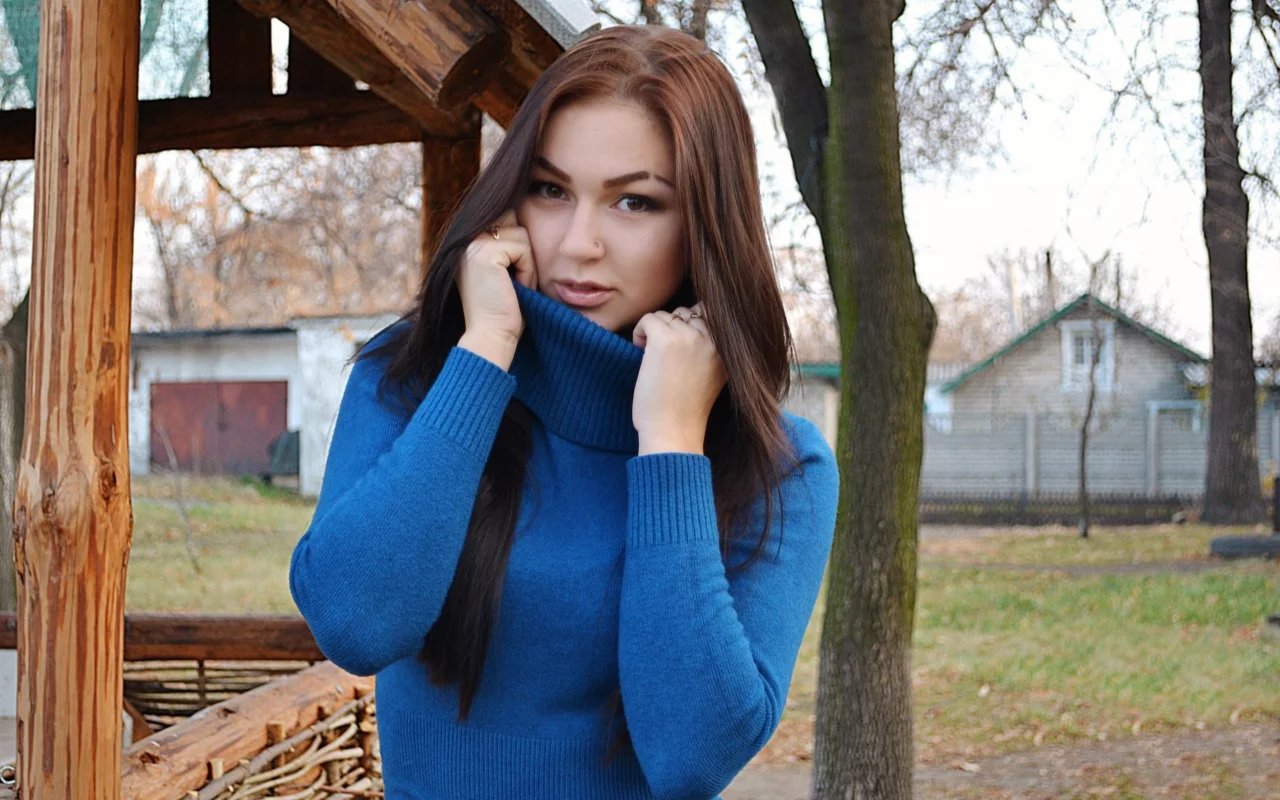 девушка, красивая, взгляд