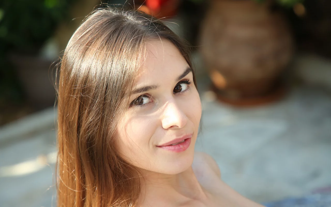 девушка, взгляд красивая