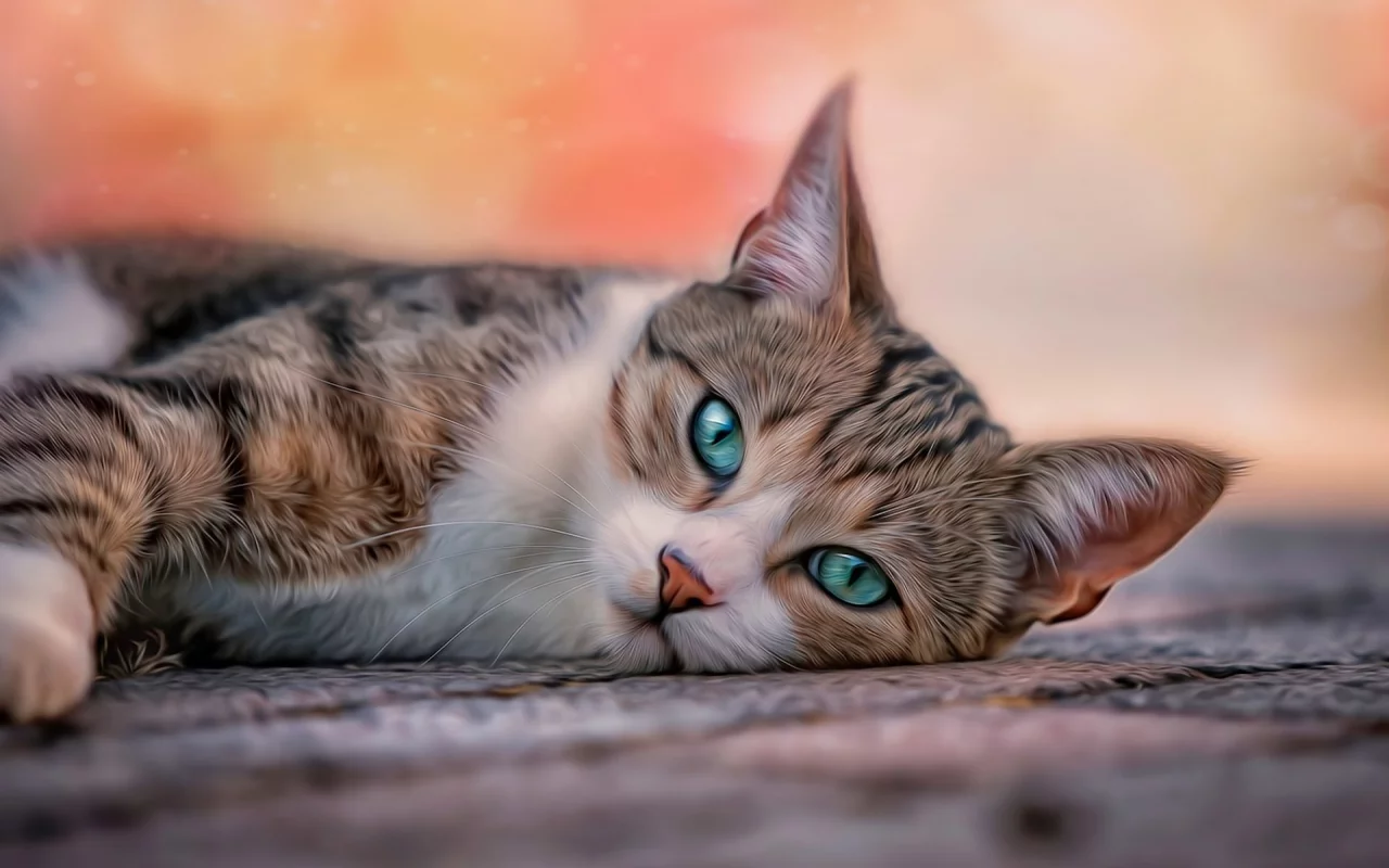 кошка, животные, взгляд