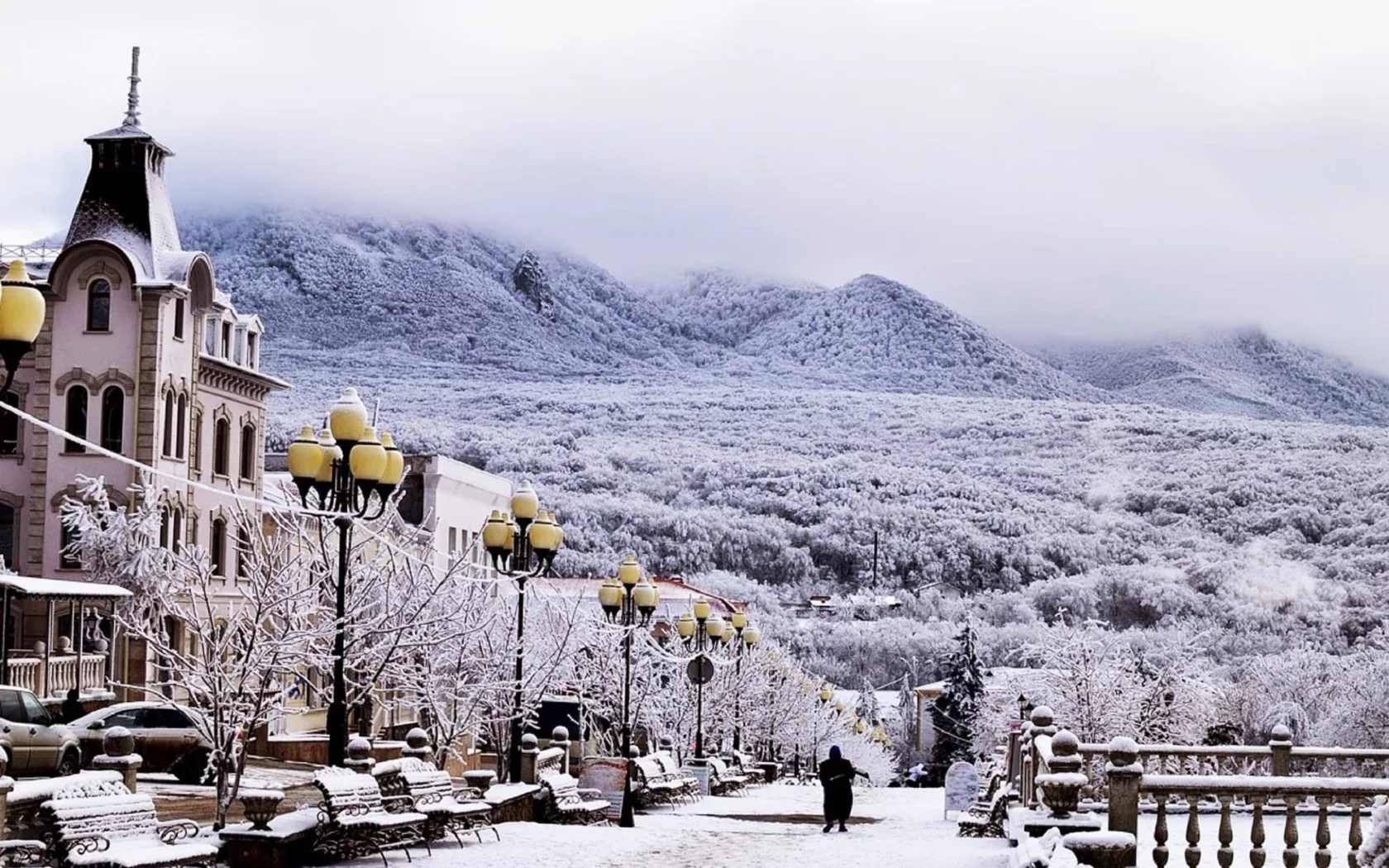 город, день, зима