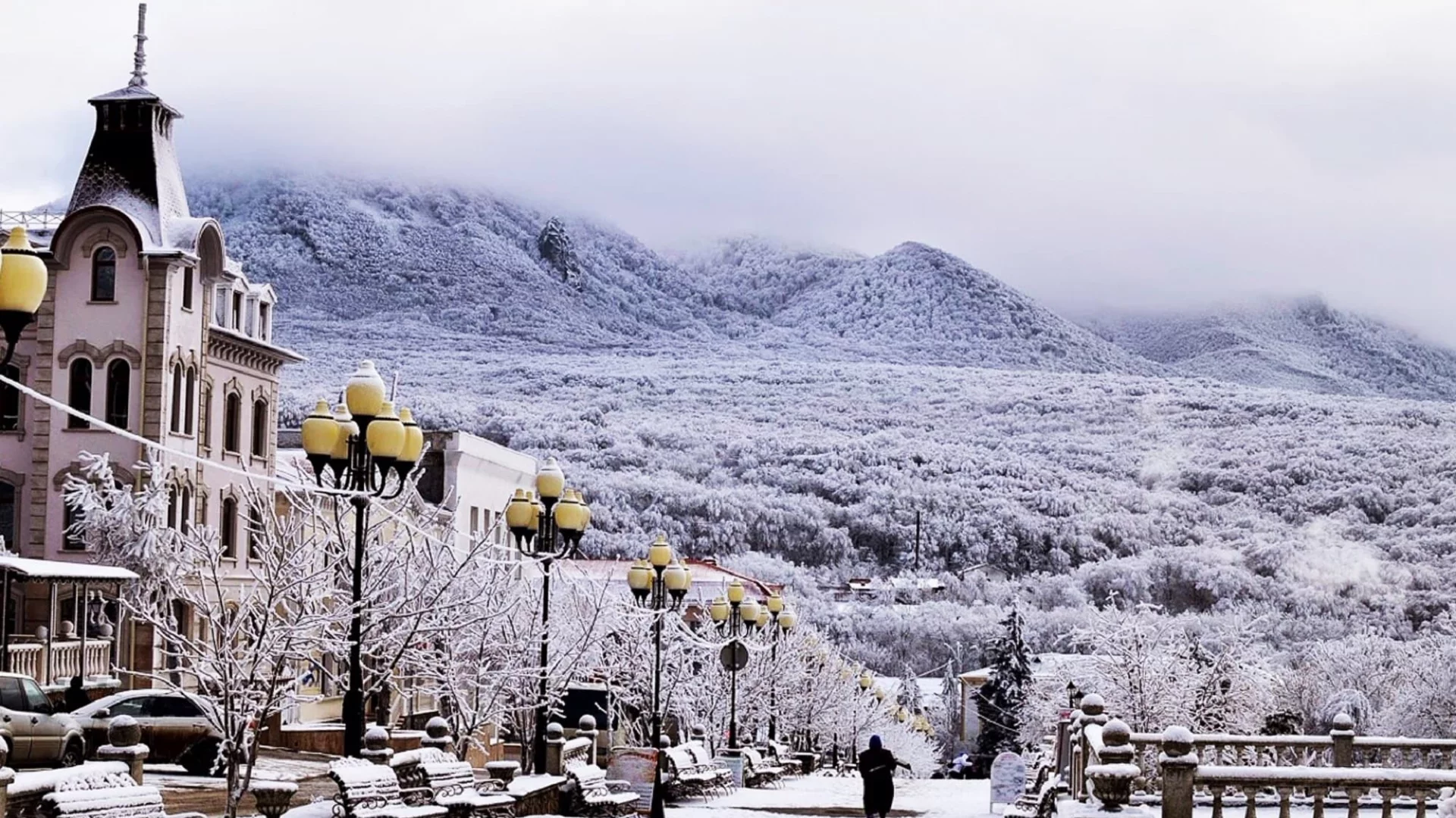 город, день, зима