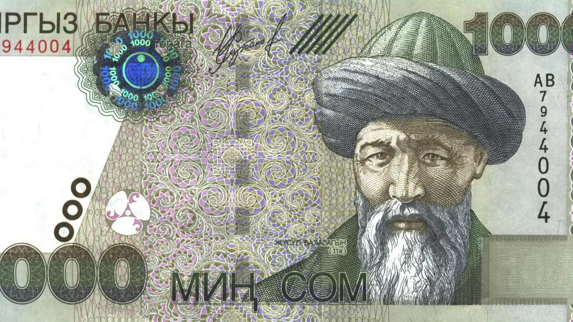 деньги, киргизия, 1000, сомов