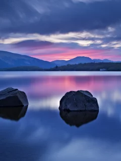 озеро, берег, камни