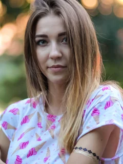 девушка, красивая, взгляд
