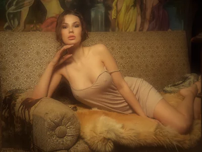 девушка, брюнетка, сексуальная, модель, кристина фёдорова