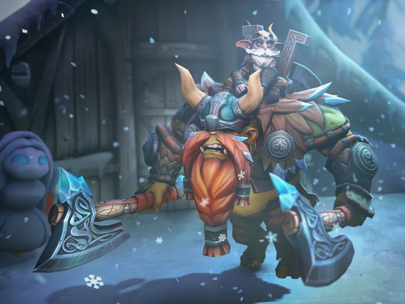 dota 2, alchemist, алхимик, викинг, фэнтези, зима