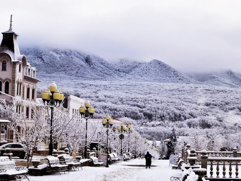 город, день, зима