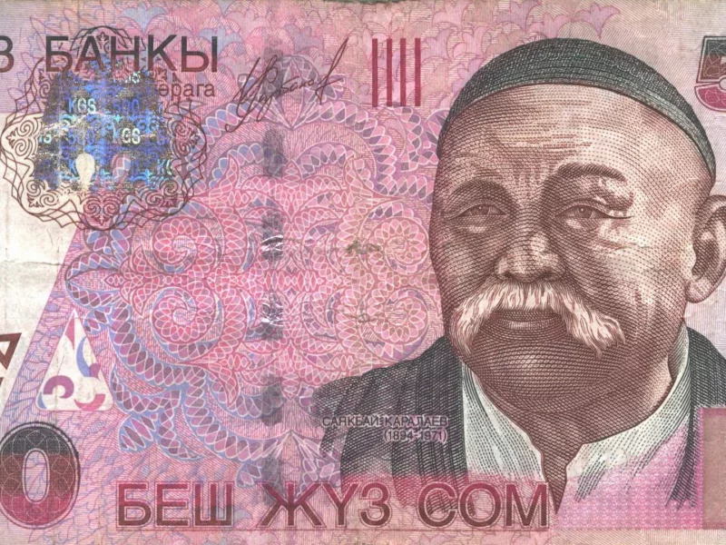 деньги, киргизия, 500, сомов