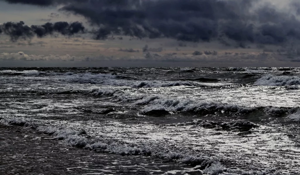 море, шторм, волны