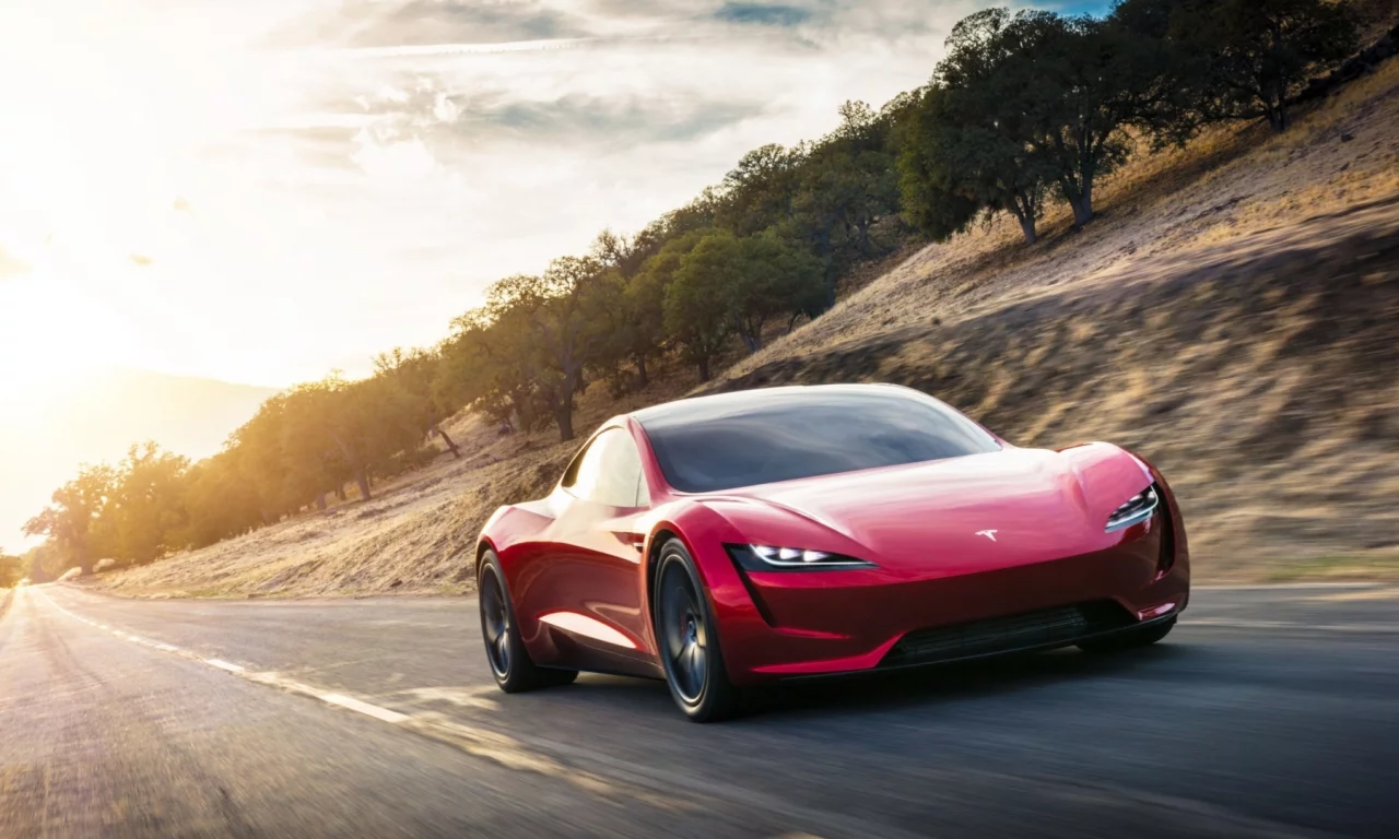 auto, tesla, roadster