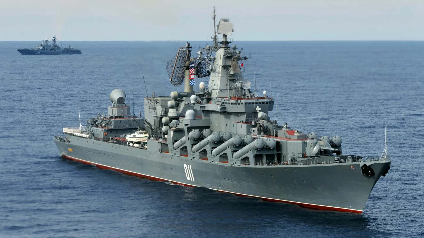 ракетный, крейсер, варяг, средиземное, море, проект 1164