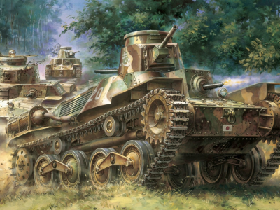 танк, броня, японский