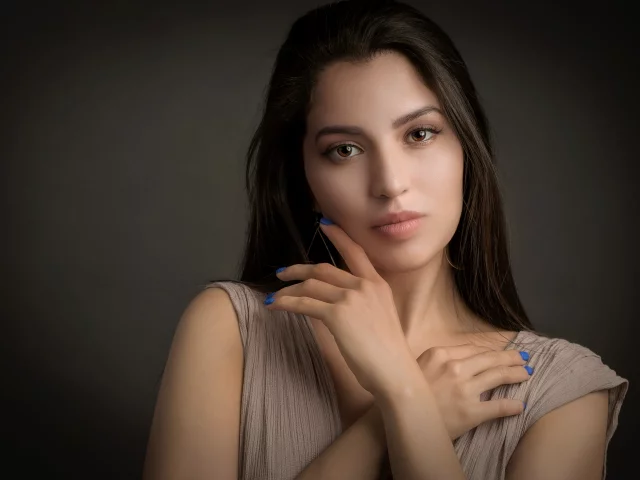 девушка, взгляд красивая
